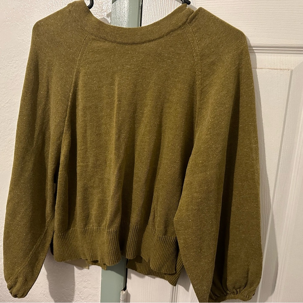 Zara—Brown with Golden Tone, -Tied in the back-, Sweater